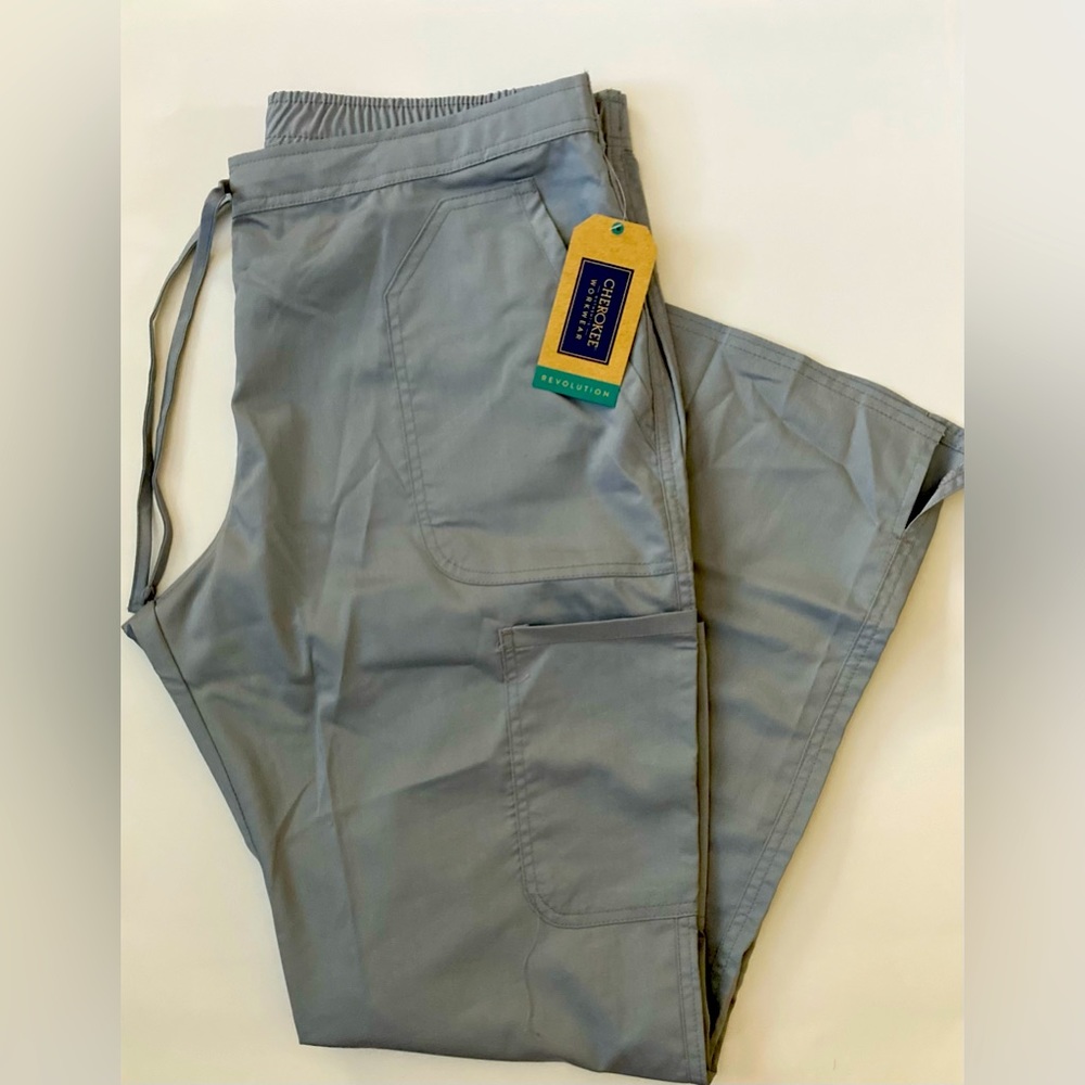 Cherokee Expressions Gray Scrub Pants